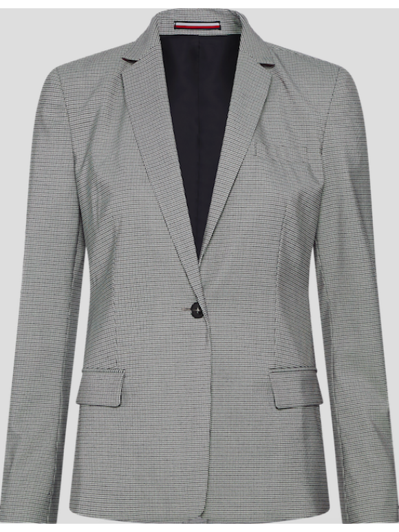 Tommy Hilfiger Dame - CHECK SLIM SB BLAZER