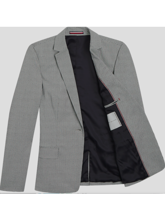 Tommy Hilfiger Dame - CHECK SLIM SB BLAZER