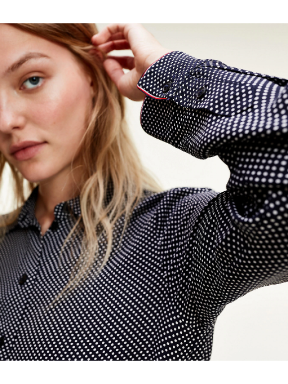 Tommy Hilfiger Dame - VALESKA RELAXED LS BLOUSE