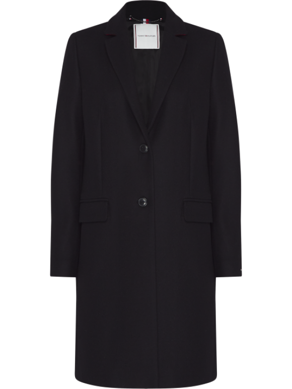Tommy Hilfiger Dame - TH ESS WOOL BLEND COAT