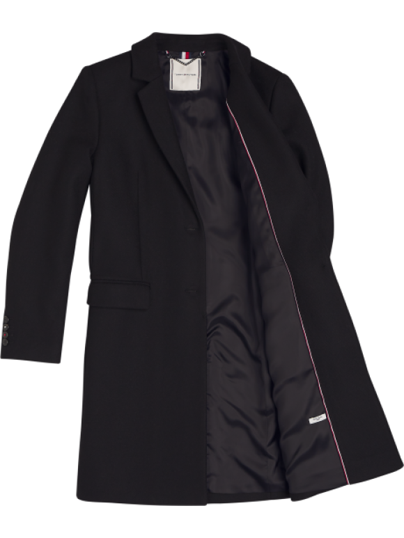 Tommy Hilfiger Dame - TH ESS WOOL BLEND COAT