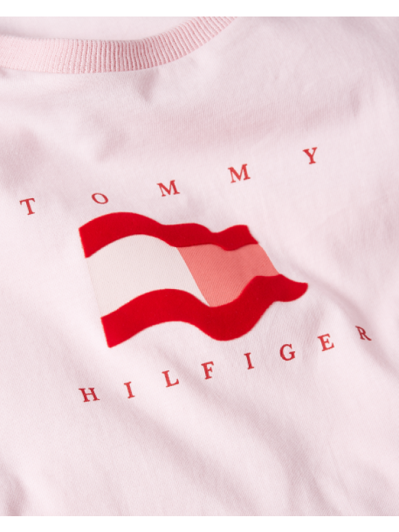 Tommy Hilfiger Dame - Tommy Hilfiger Flag Tee SS