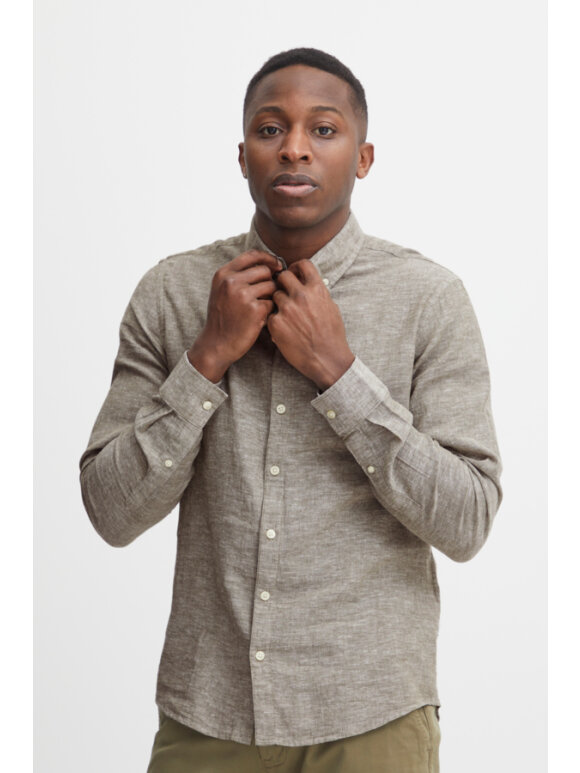 CASUAL FRIDAY - Casual Friday linen mix shirt