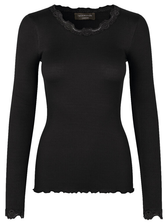 Rosemunde - Rosemunde Silk t-shirt w/lace
