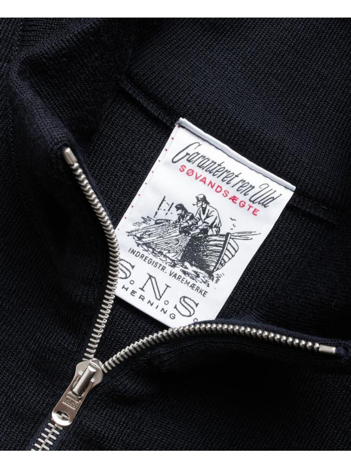 Forventer lager barriere CC Christensen - Sweatshirt og Strik - S.N.S Herning 1919 - NAVAL FULL ZIP