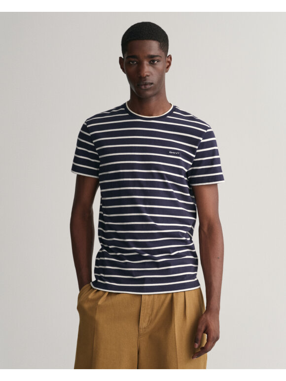 Gant - Gant STRIPED SS T-SHIRT