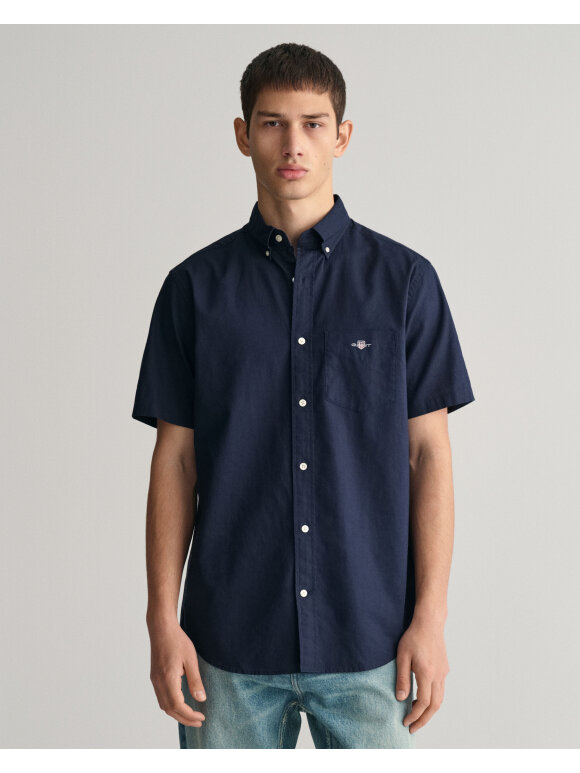 Gant - Gant REG COTTON LINEN SS SHIRT