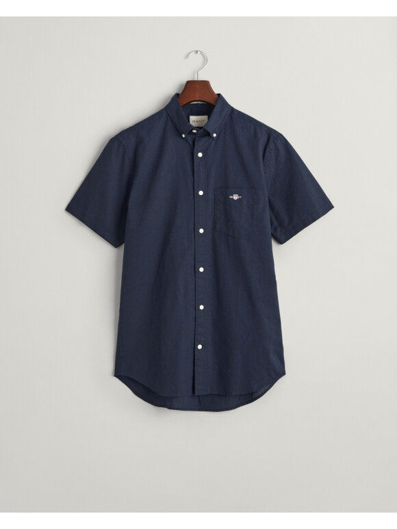 Gant - Gant REG COTTON LINEN SS SHIRT