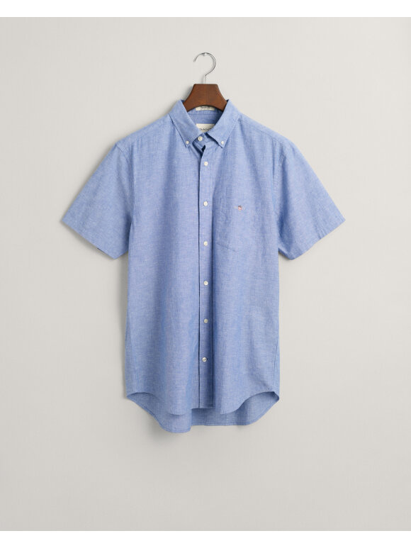 Gant - Gant REG COTTON LINEN SS SHIRT