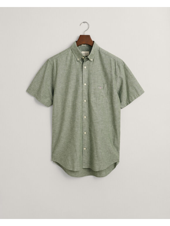 Gant - Gant REG COTTON LINEN SS SHIRT