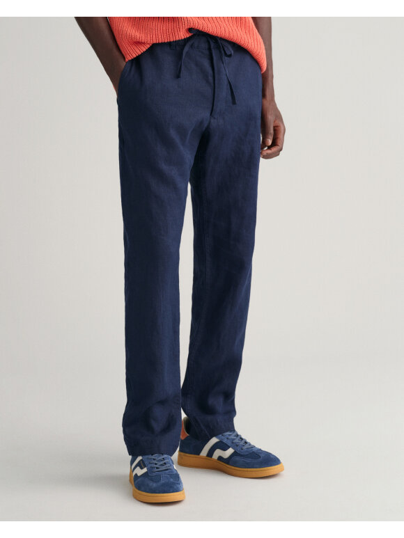 Gant - Gant RELAXED LINEN DS PANTS