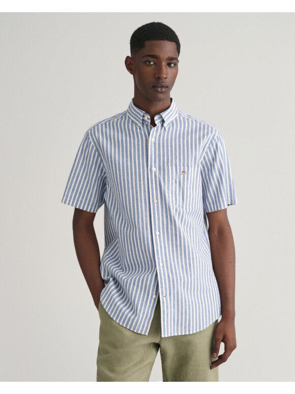 Gant - Gant Linen stripe ss shirt
