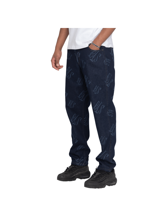 BLS HAFNIA - BLS Hafnia LASER JEANS DARK