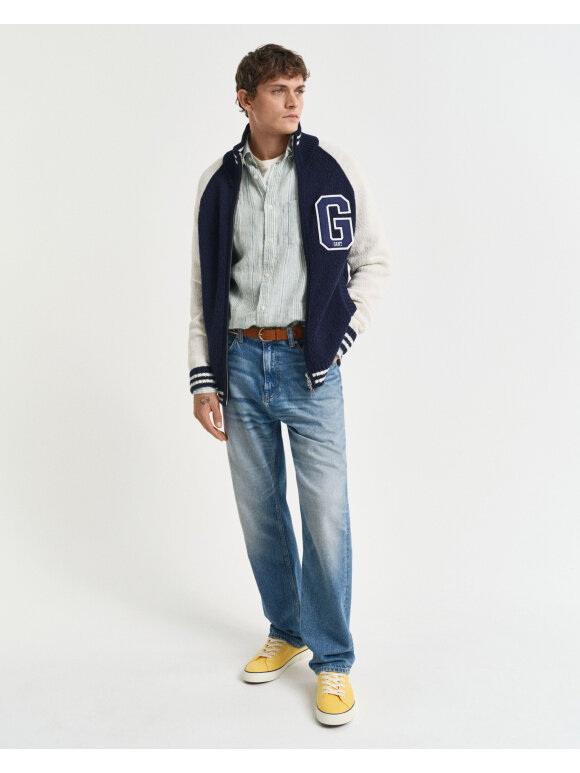 Gant - Gant REG LINEN STRIPE SHIRT