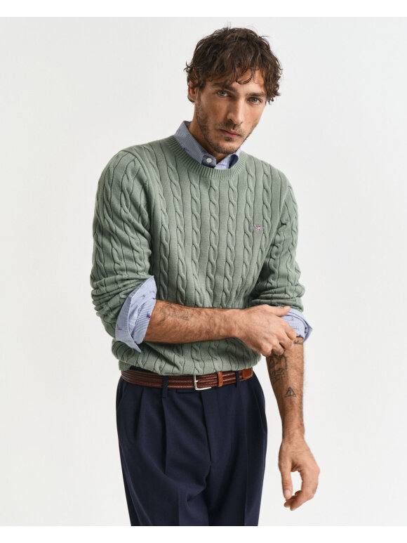 Gant - Gant COTTON CABLE C-NECK