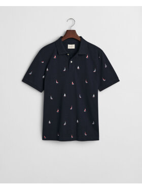Gant - Gant EMBROIDERED GRAPHIC POLO