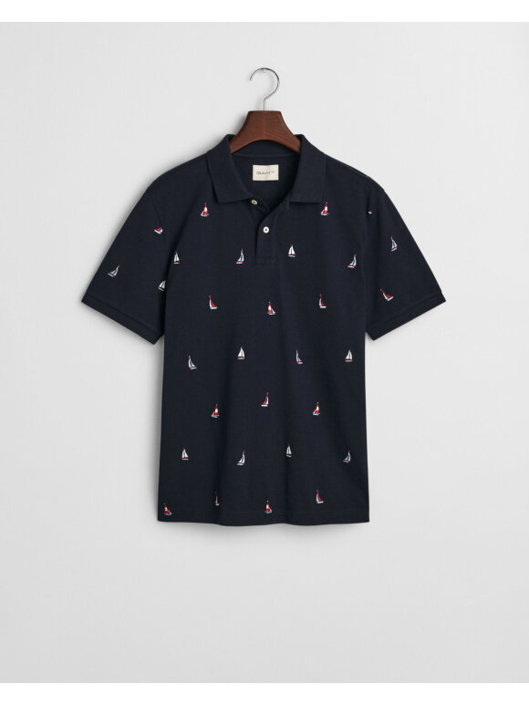Gant - Gant EMBROIDERED GRAPHIC POLO
