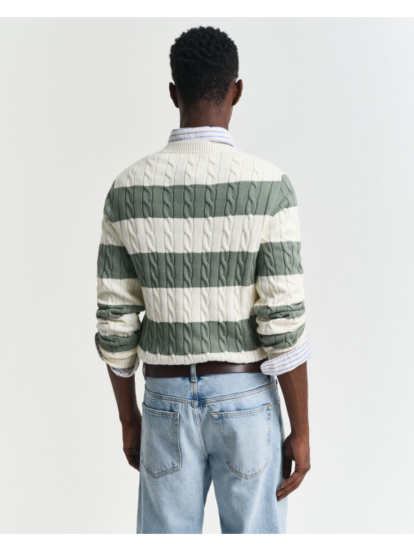 Gant - Gant STRIPED COTTON CABLE