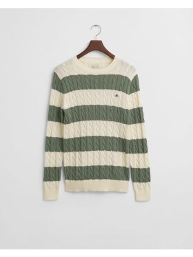 Gant - Gant STRIPED COTTON CABLE