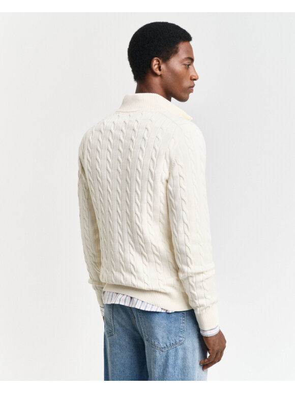 Gant - Gant COTTON CABLE HALF ZIP