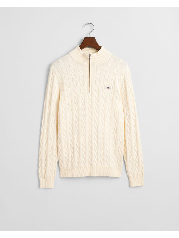 Gant - Gant COTTON CABLE HALF ZIP