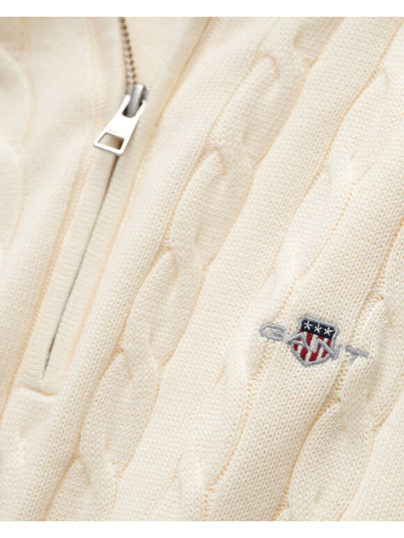 Gant - Gant COTTON CABLE HALF ZIP