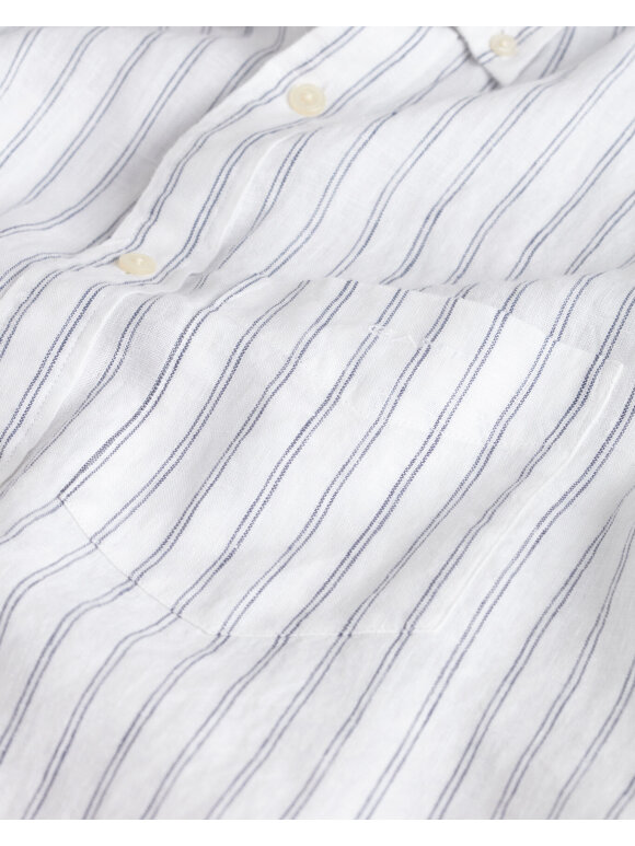Gant - Gant REG LINEN STRIPE SHIRT