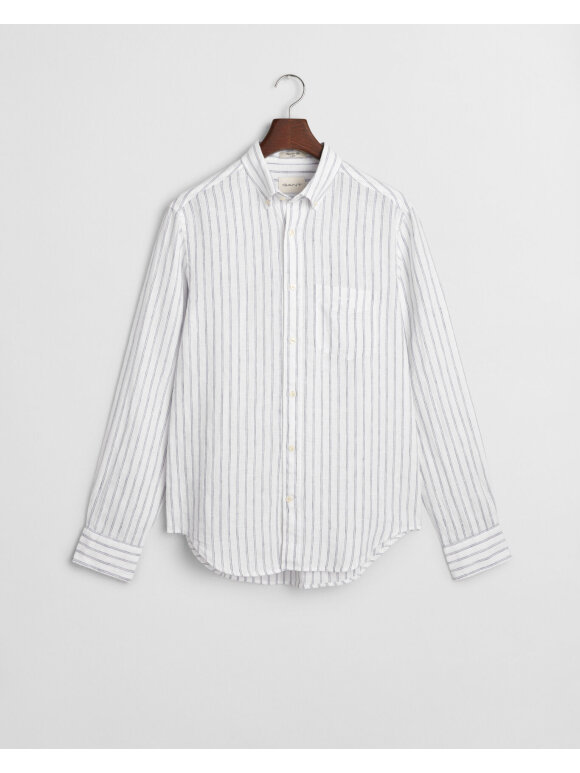 Gant - Gant REG LINEN STRIPE SHIRT