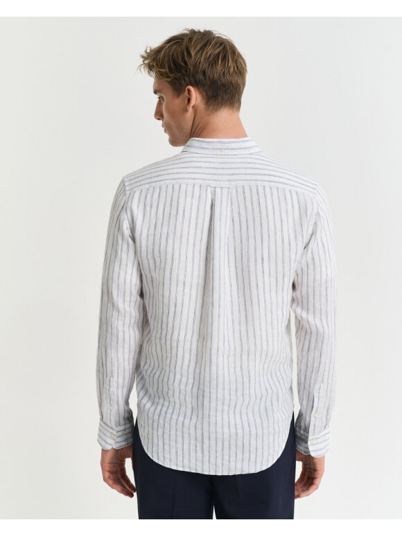 Gant - Gant REG LINEN STRIPE SHIRT