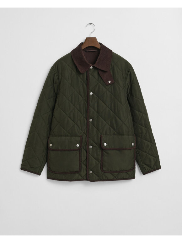 Gant - Gant QUILTED FLEECE JACKET