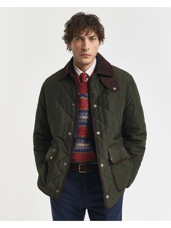 Gant - Gant QUILTED FLEECE JACKET