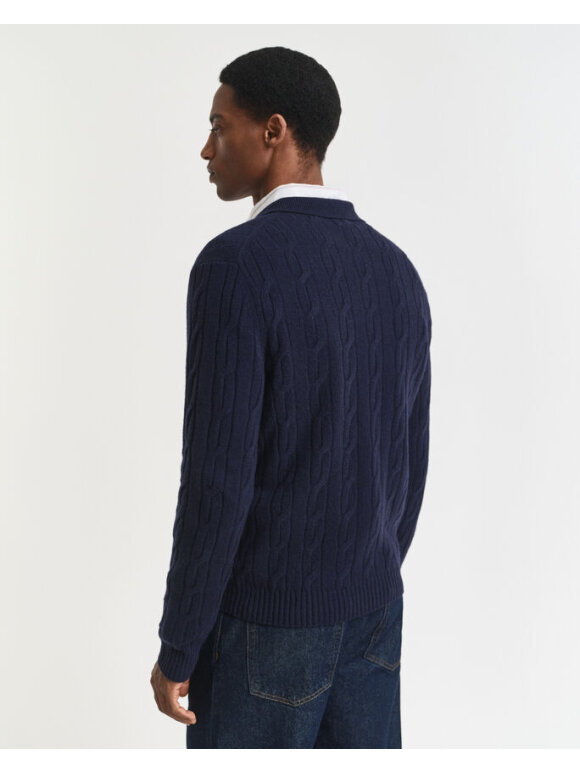 Gant - Gant LAMBSWOOL CABLE POLO