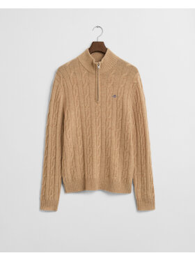 Gant - Gant LAMBSWOOL CABLE HALF ZIP