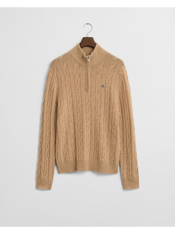 Gant - Gant LAMBSWOOL CABLE HALF ZIP