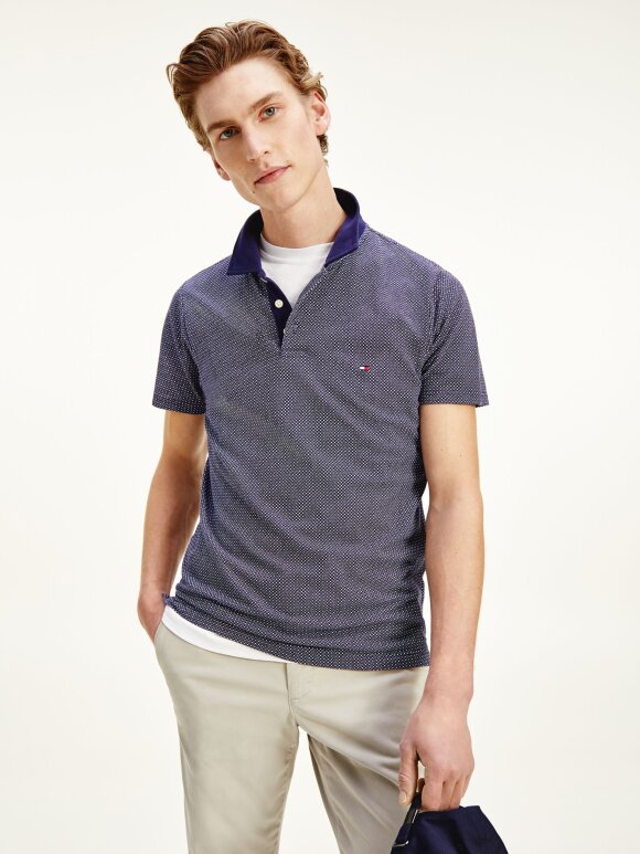 Tommy Hilfiger - MICRO PRINT SLIM POLO