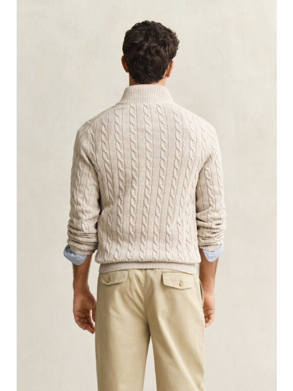 Gant - Gant COTTON CABLE HALF ZIP
