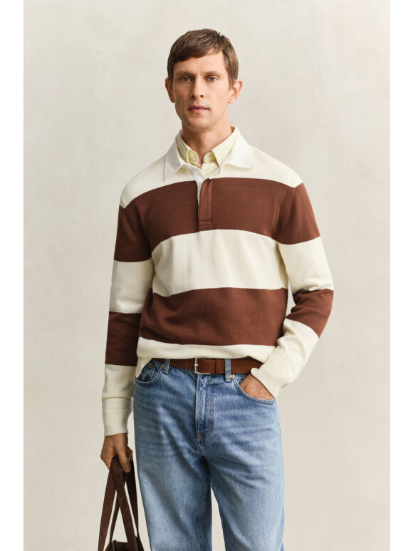 Gant - Gant BARSTRIPED COTTON POLO