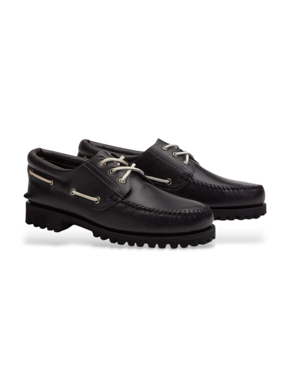 Timberland herre - Timberland Boat shoe black