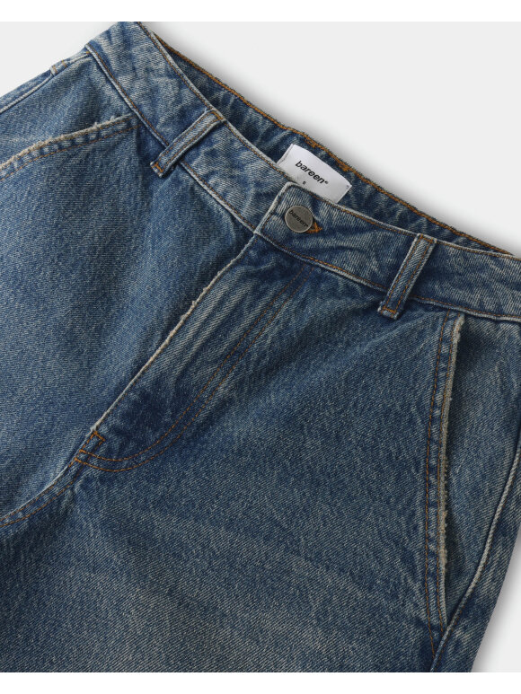Bareen - Bareen STRAIGHT DENIM SHORTS