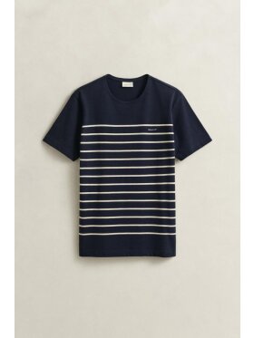 Gant - Gant PLACED STRIPE SS TSHIRT Gant - Gant PLACED STRIPE SS TSHIRT