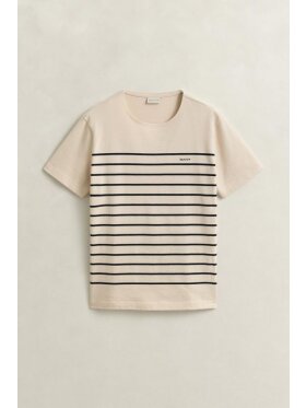 Gant - Gant PLACED STRIPE SS TSHIRT Gant - Gant PLACED STRIPE SS TSHIRT
