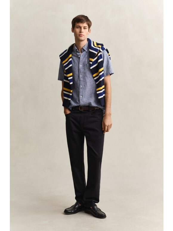 Gant - Gant REG COTTON LINEN SS SHIRT