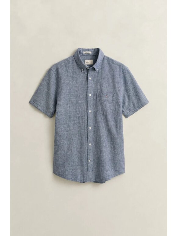 Gant - Gant REG COTTON LINEN SS SHIRT