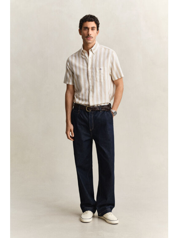 Gant - Gant REG COTTON LINEN STRIPE