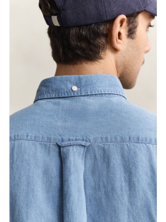 Gant - Gant COTTON LINEN INDIGO SHIRT