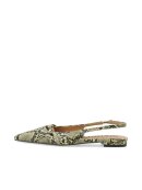 Bianco - BIABARI Pointy Flat Slingback Bianco - BIABARI Pointy Flat Slingback