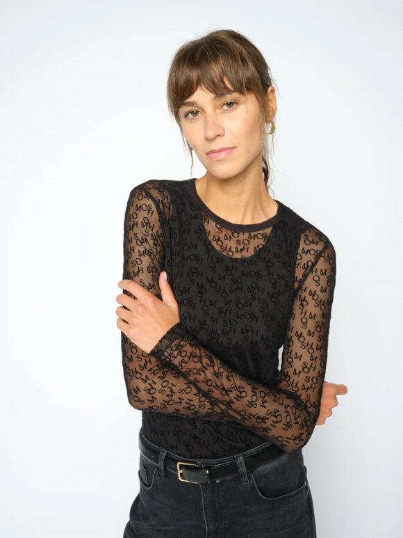 Mos Mosh - MOS MOSH MMLoretta Mono Mesh Blouse