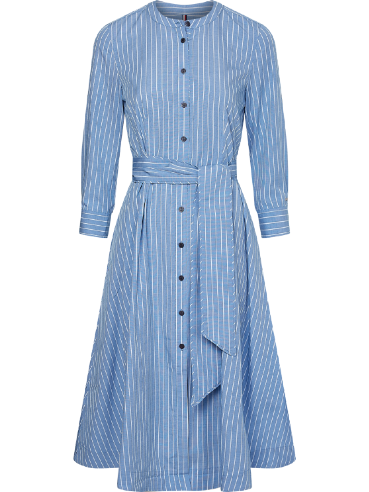 vandfald Intuition Ananiver CC Christensen - Y/D COT SHIRT MIDI DRESS - KJOLE FRA TOMMY HILFIGER