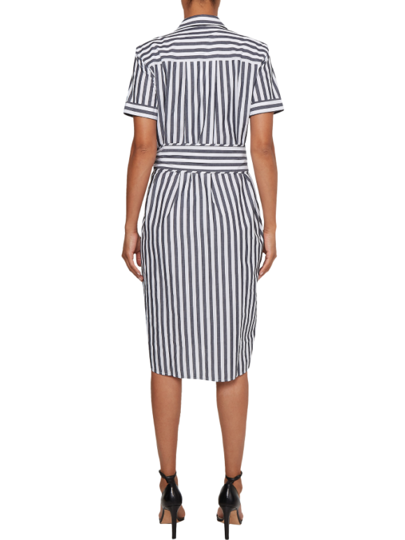 Tommy Hilfiger Dame - COT POPLIN KNEE SHIRT DRESS SS