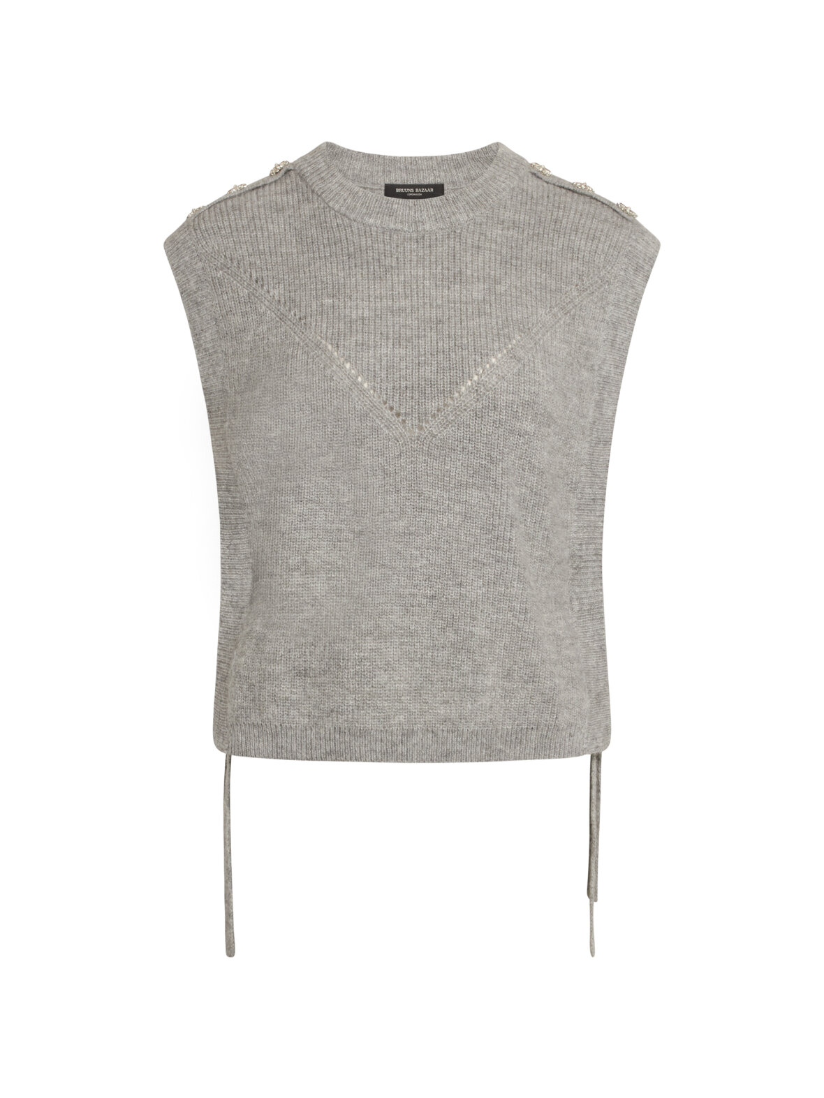 via materiale Studerende CC Christensen - Parisa Regiza Knit Vest - Strikvest fra Bruuns Bazaar